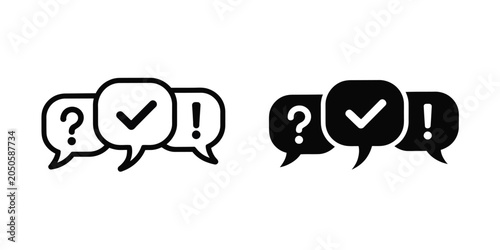 Quiz time game icon with question mark speech bubble, poll and survey pictogram, competition challenge symbol