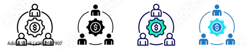 Financial Leadership   Icon Set Multiple Style Collection