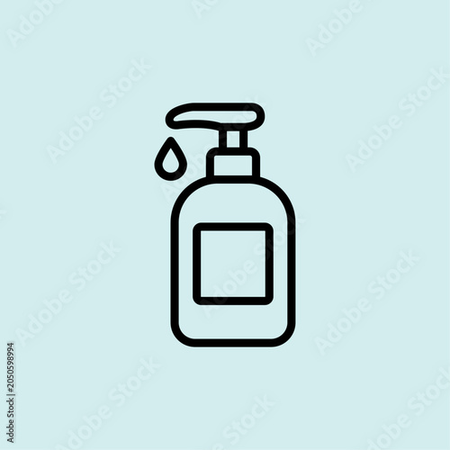 Quadro su tela Icon for frequent hand washing to prevent virus infection.