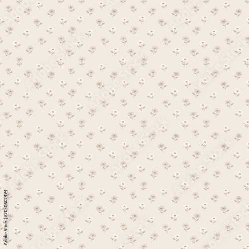Seamless Daisy Vine Pattern