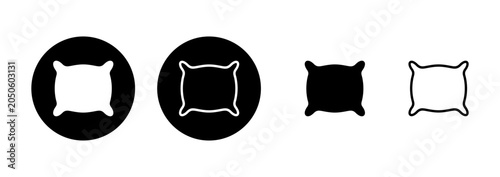 Obraz na plátne Pillow icon logo design