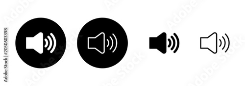 Fotografie Speaker icon logo design