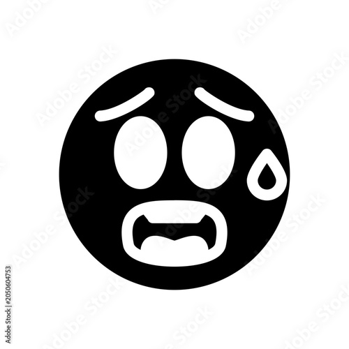 Scared emoji icon