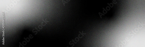 Professional abstract vector featuring a monochromatic black and white gradient with heavy film grain noise texture for modern minimal banner design and artistic backgrounds
