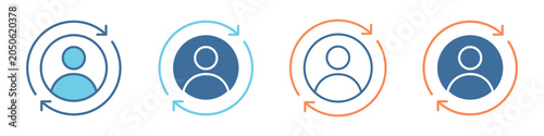 Personalization Icon Set Multiple Style Collection