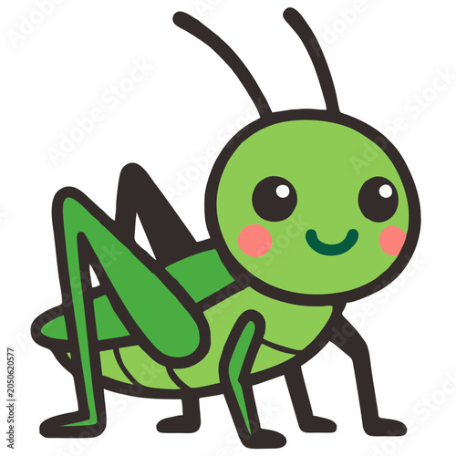green grasshopper cartoon