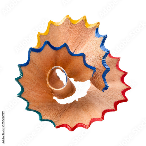 Pencil Shavings Spiral Education Stationery Concept