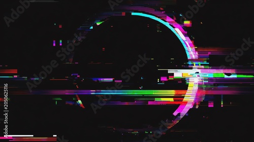 Colorful abstract digital glitch effect artwork.