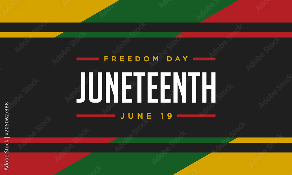 Obraz premium Juneteenth Freedom Day Background Design.