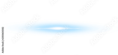 Futuristic Blue Light Streak Beam with Glow Transparent