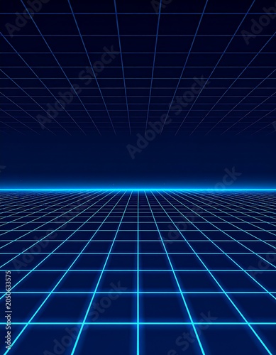 Abstract blue grid pattern background suitable for digital design projects