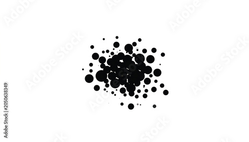 Black Bubbles Cluster Closeup.