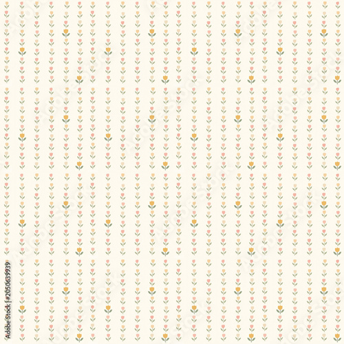 Vertical Stripe Tulip Pattern