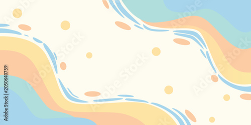 Soft colorful abstract wave background.