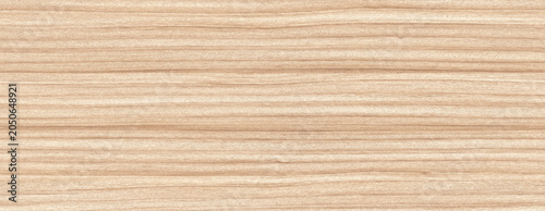 Light brown wood texture background. Natural pine beech wooden board with fine horizontal grain.