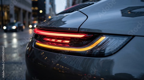 Stunning features of the vehicle's LED rear lights