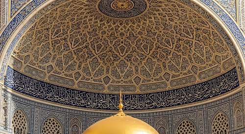 Tilya sheikh mosque interior in tashkent uzbekistan