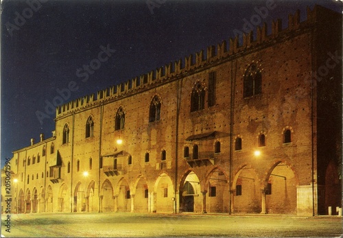 MANTOVA.DUCAL PALACE.BY NIGHT.ITALY.