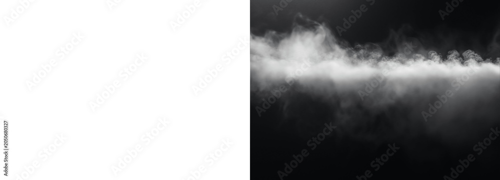 Fototapeta premium White fog effect isolated on transparent background