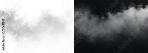 Konstfotografi Smoke effect isolated on transparent background