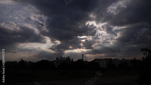 time lapse of clouds