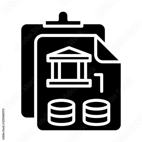Cuadro en lienzo Bank data