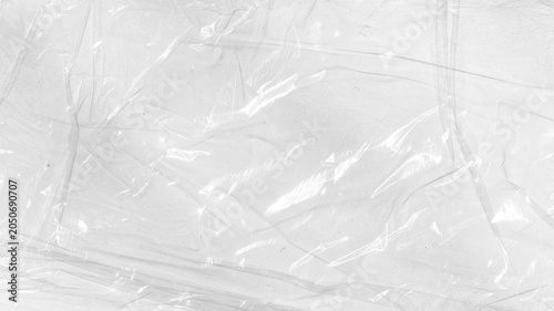 Bild auf Leinwand Transparent plastic or polyethylene bag texture texture overlay effect