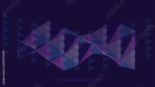 Fotografía Abstract geometric shapes in vibrant colors creating a dynamic visual experience