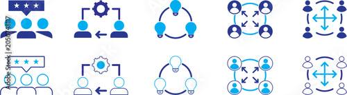 Fotografía Cross functional icon set
