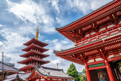 Bilde på lerret Senso-ji Temple in Asakusa, Tokyo, Japan.