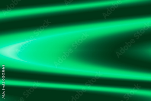Fondo abstracto con líneas de luz verde
