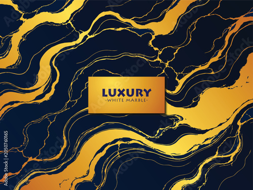 Luxury Black and Gold Marble Abstract Background with Elegant Fluid Texture