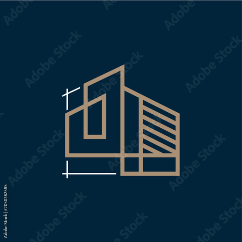 JL letter house lettermark monogram home architecture logo vector icon illustration