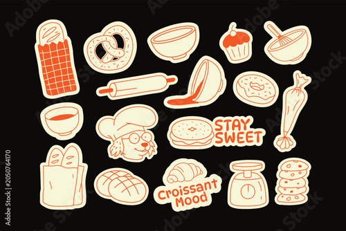 Pastry Lover Stickers