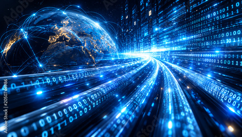 Global Data Network and Binary Code Technology Background