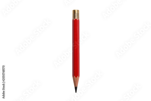 Red Pencil Isolated on Transparent Background