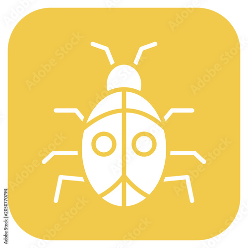 Bild auf Leinwand Beetle icon style