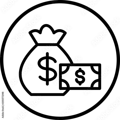 Budget Line Icon Style