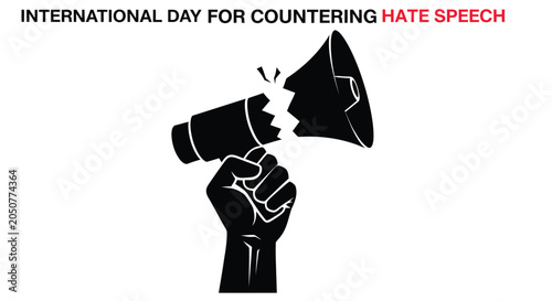Tableau sur toile International day for countering hate speech awareness