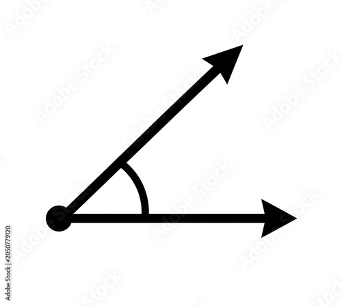 Angle Symbol | Geometry Education Illustration