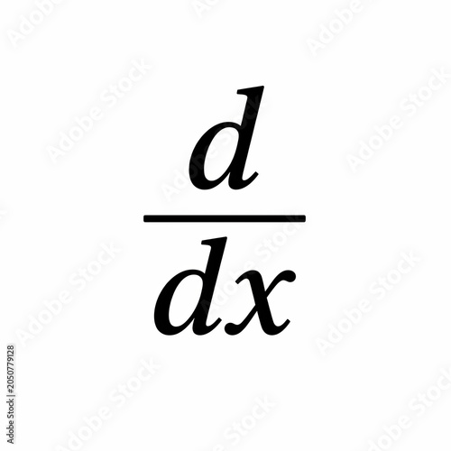 Derivative Operator Symbol | Mathematics Education Illustration