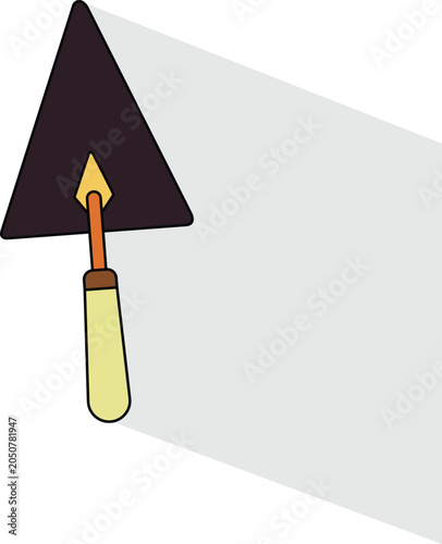 Trowel Vector Icon for Labor Day and Construction Concept