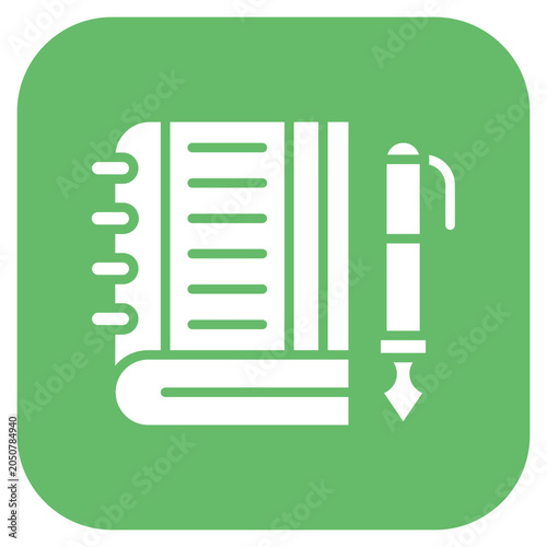 Bilde på lerret Moleskine Vector Icon Style