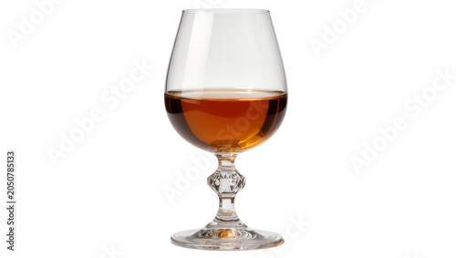 Принти на полотні Brandy snifter glass filled with amber liquor