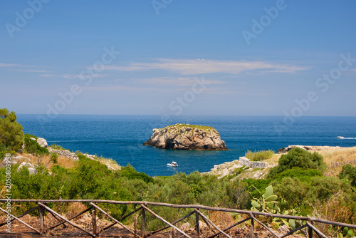 The coastline at Polignano a Mare, Italy