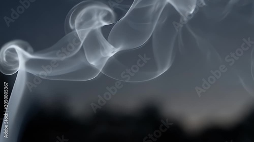 Elegant White Smoke Wisps Abstract Background Texture Motion