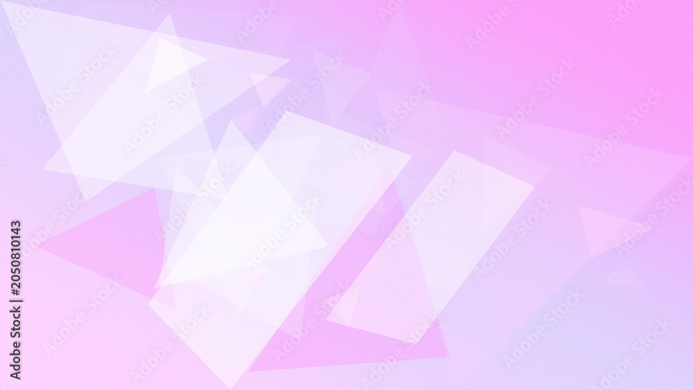 Obraz premium Pastel pink abstract background featuring soft semi-transparent geometric triangles with gentle glow and haze, perfect for creative layouts, flyers, and seasonal promos.