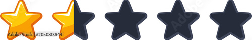Star Rating Vector Illustration