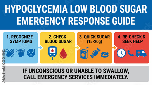 Foto Hypoglycemia Low Blood Sugar Emergency Response Guide