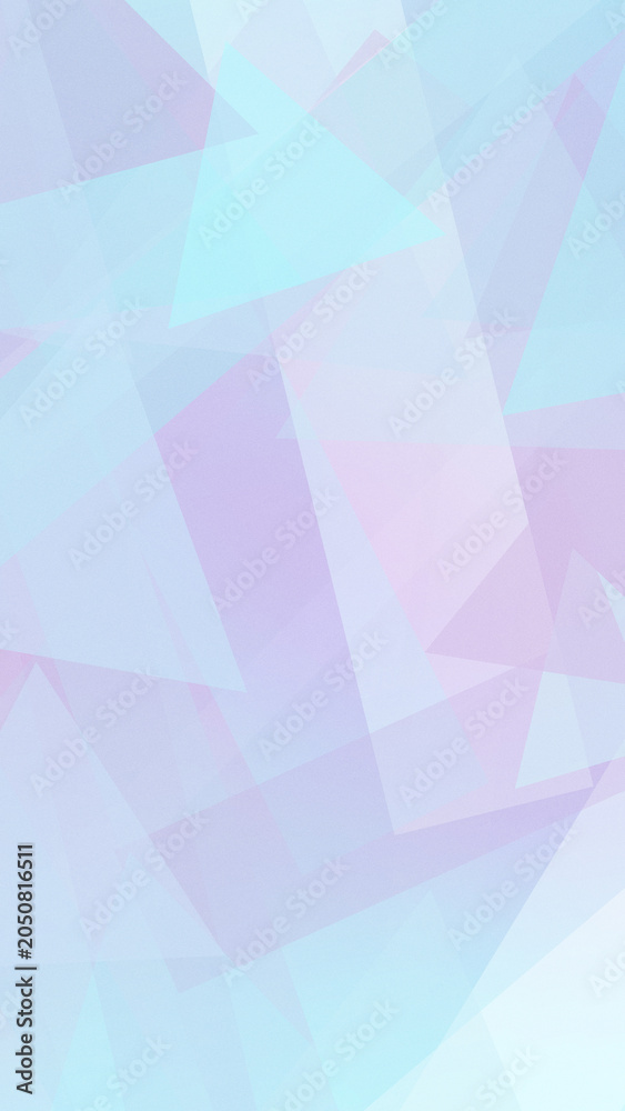 Obraz premium Soft pastel geometric abstract shapes in light blue and lavender create a calm, modern backdrop with subtle depth, ideal for design layouts and copy space.